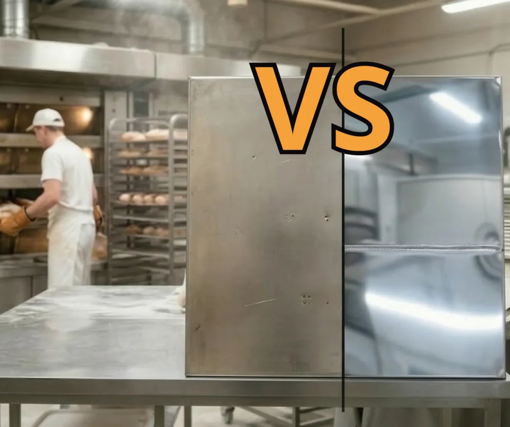 Stal nierdzewna vs. Alusteel (stal aluminiowana) – co naprawdę przetrwa w Twojej piekarni?
