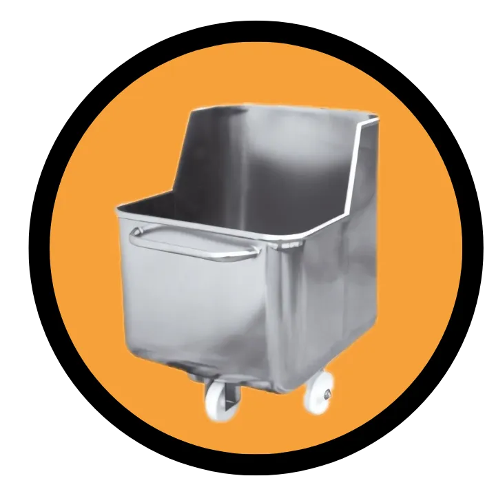 Euro tub 200 L with raised front wall