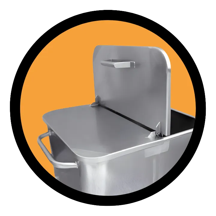 Divided lid